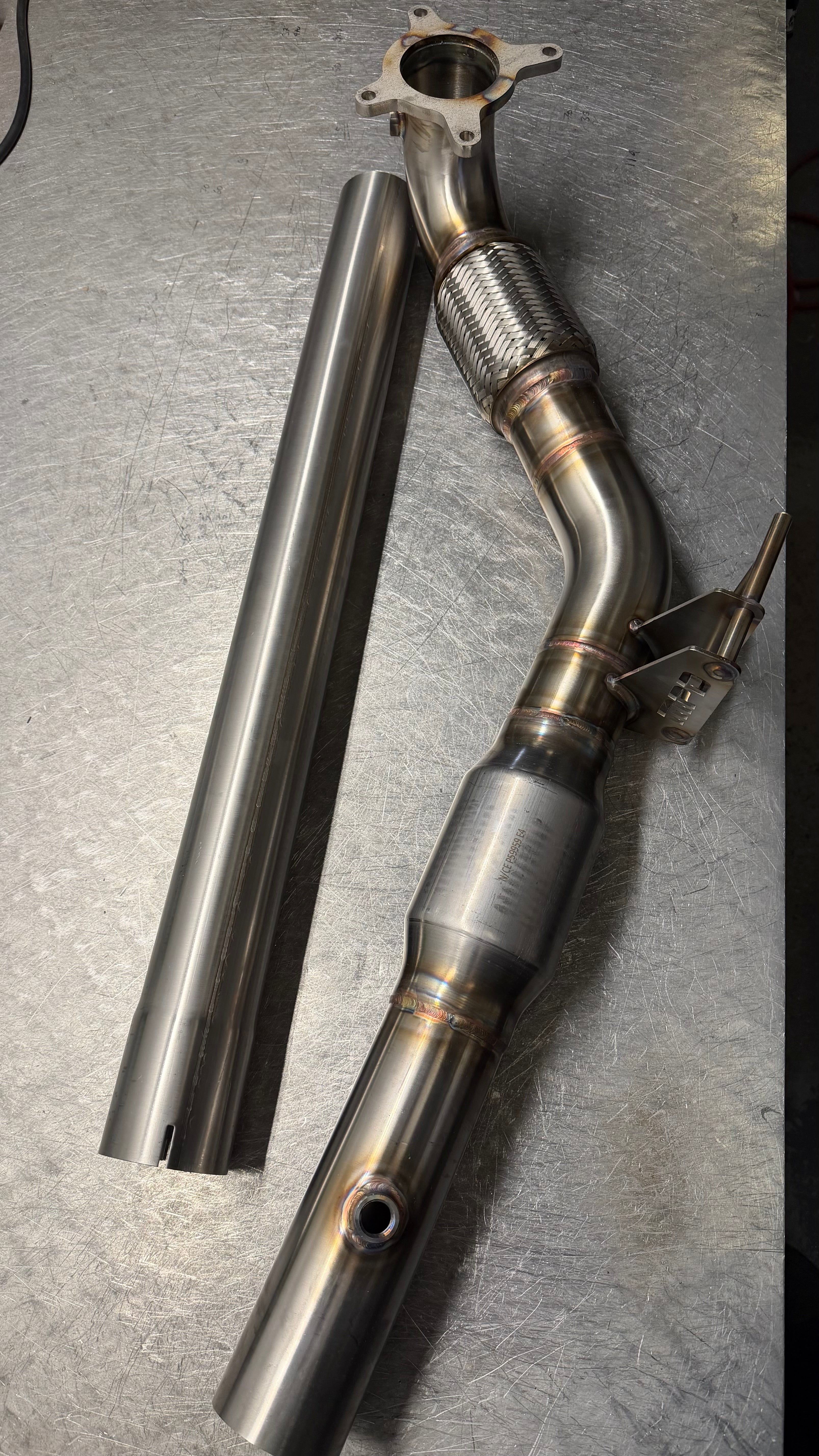 3" 200Cell Sports-Cat Downpipe - VW Scirocco R