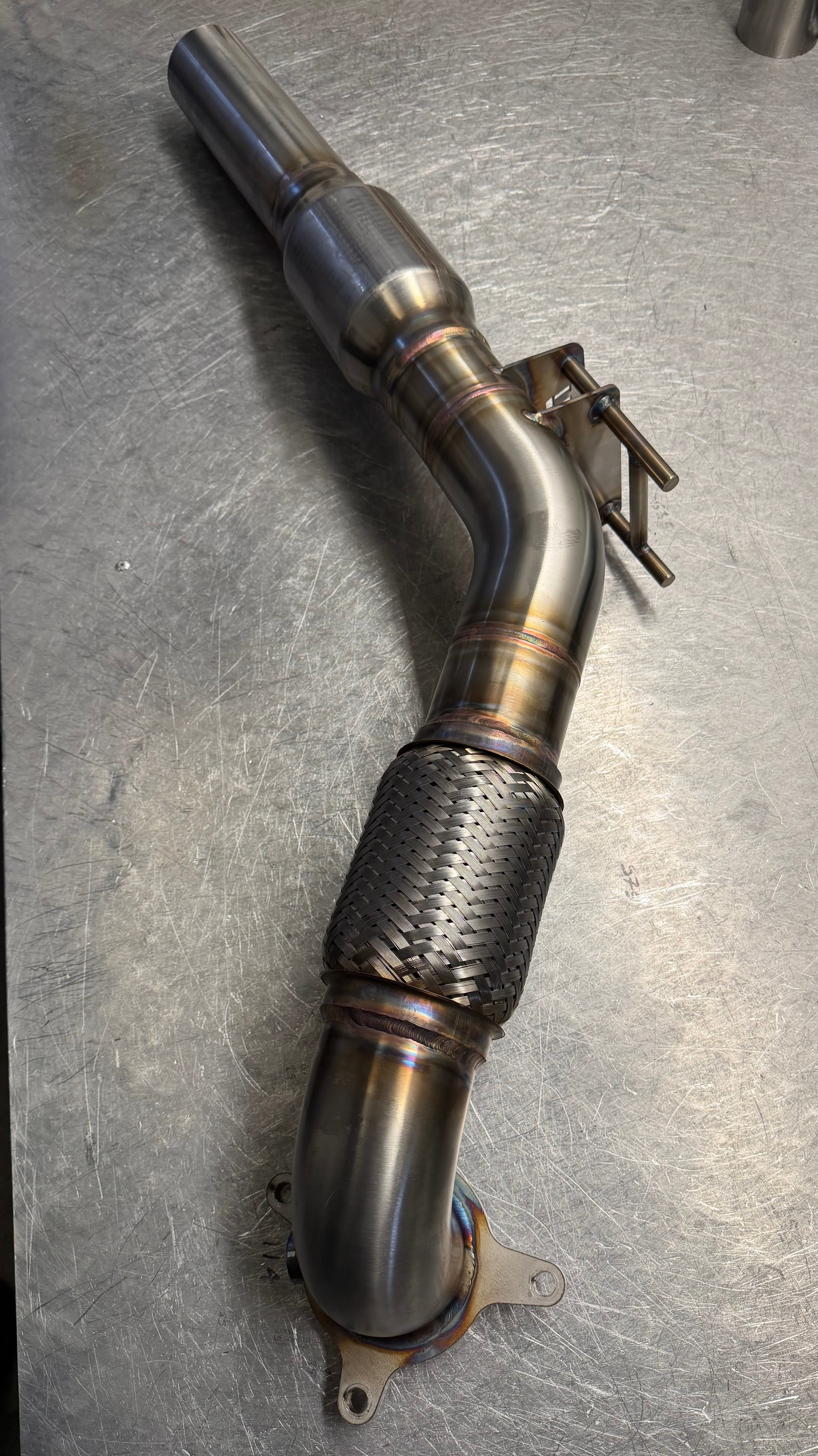 3" 200Cell Sports-Cat Downpipe - VW Scirocco R