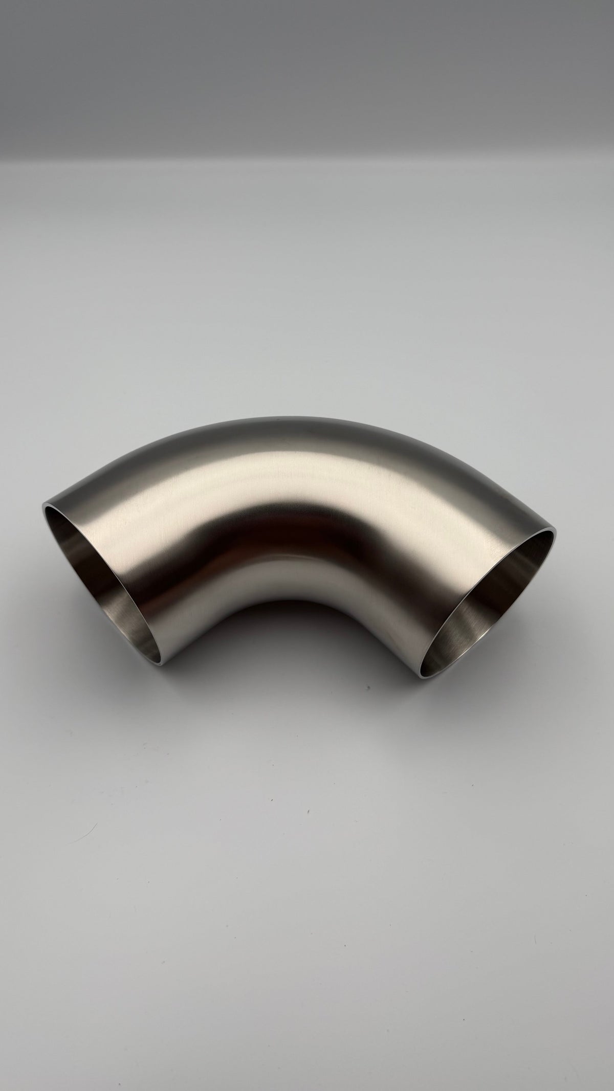 90 Degree 3.5" 88.9mm Tight 1D Stainless Steel Bend