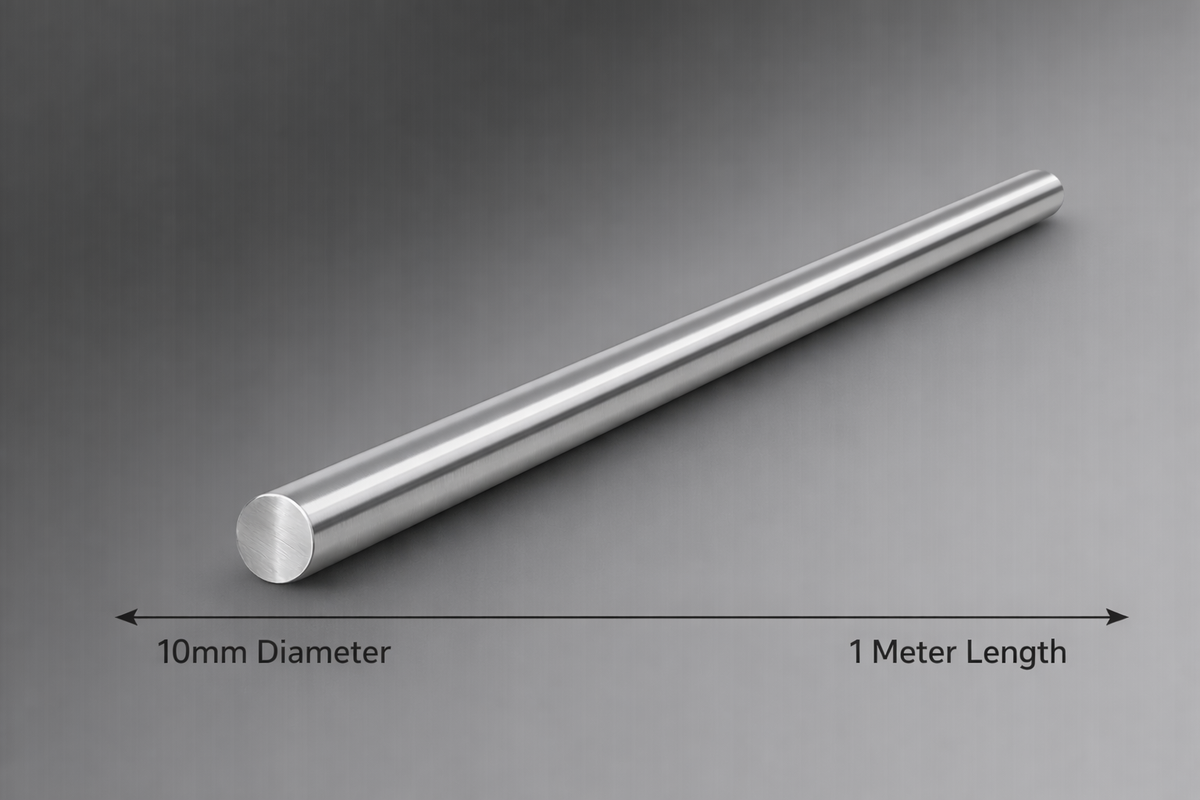 10mm X 1000mm Stainless Steel Round Bar