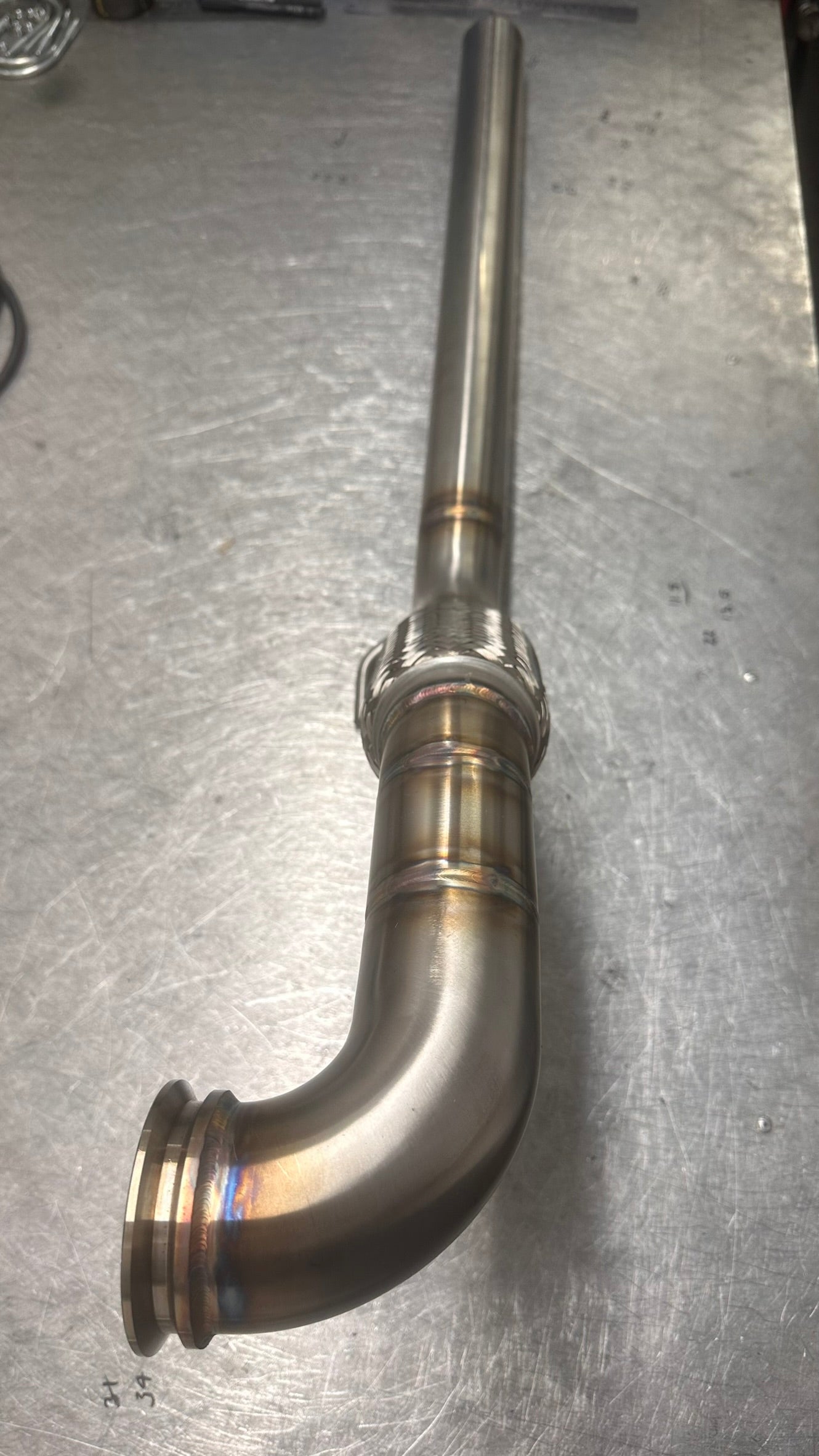 2.5" De-Cat Downpipe - VW Jetta MK5 2.0 TDI BKD PD140 2WD