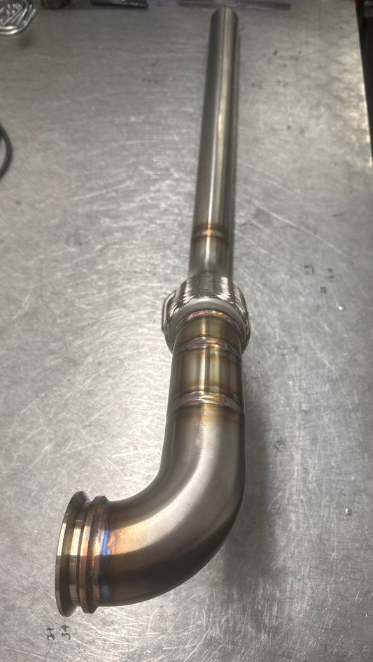 2.5" De-Cat Downpipe - Audi A3 8P 2.0 TDI BKD PD140 2WD