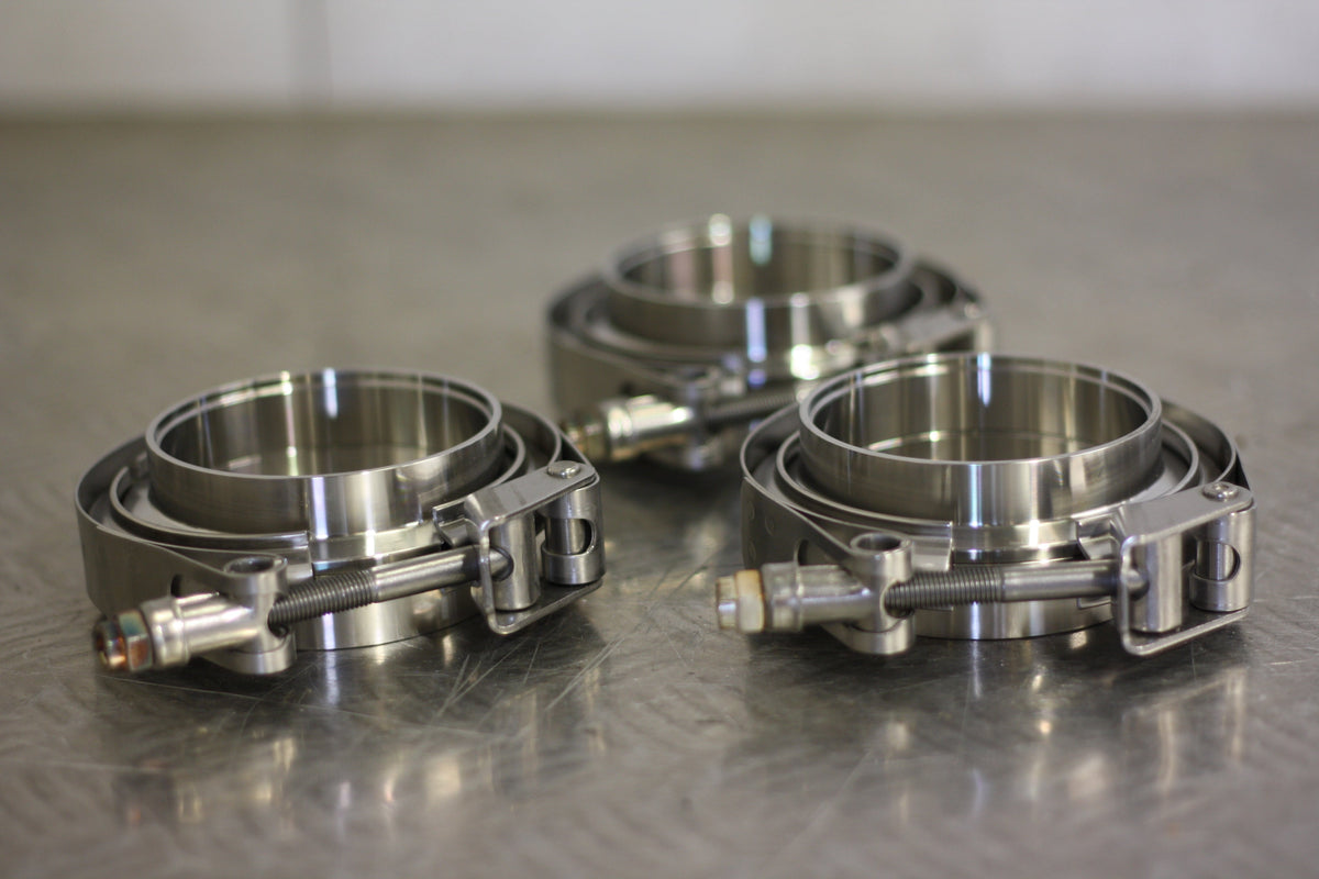 3" 76.2mm Stainless Steel V-Band Interlocking Quick Release