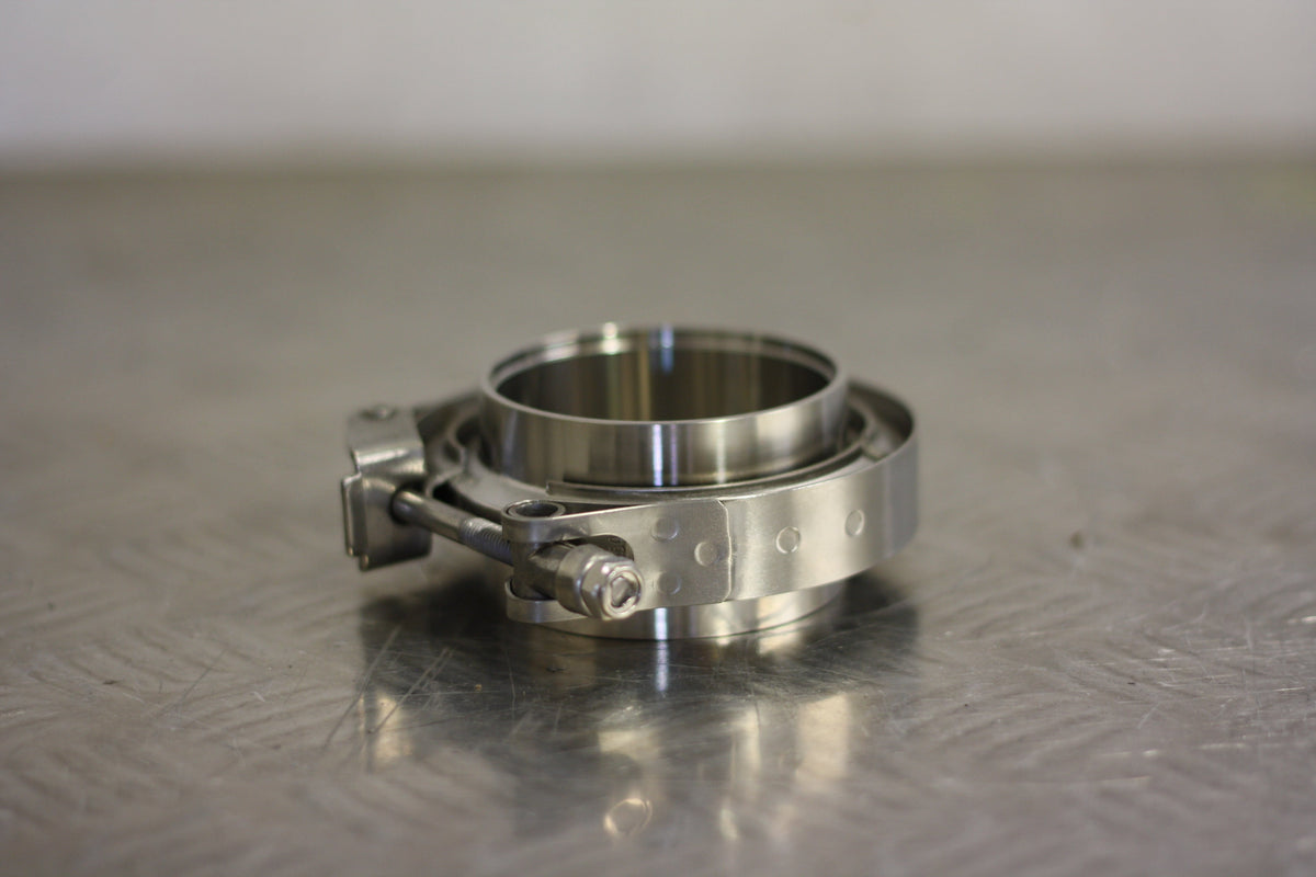 2.5" 63.5mm Stainless Steel V-Band Interlocking Quick Release