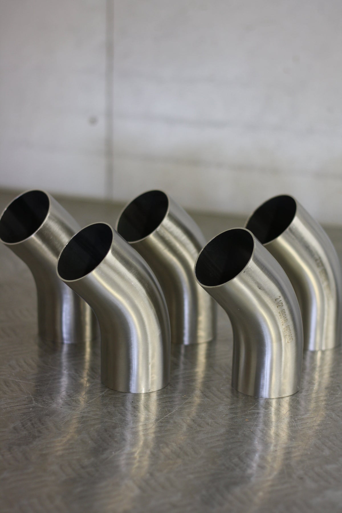 45 Degree 2.5" 63.5mm Tight 1D Stainless Steel Bend