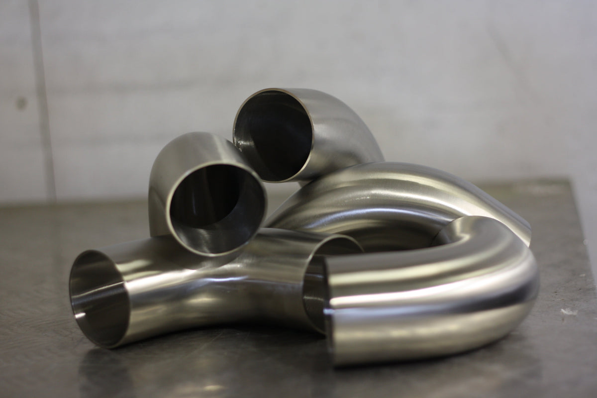 90 Degree 2.5" 63.5mm Tight 1D Stainless Steel Bend