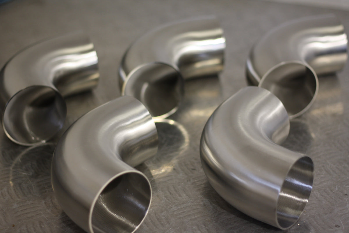 90 Degree 3" 76.2mm Tight 1D Stainless Steel Bend