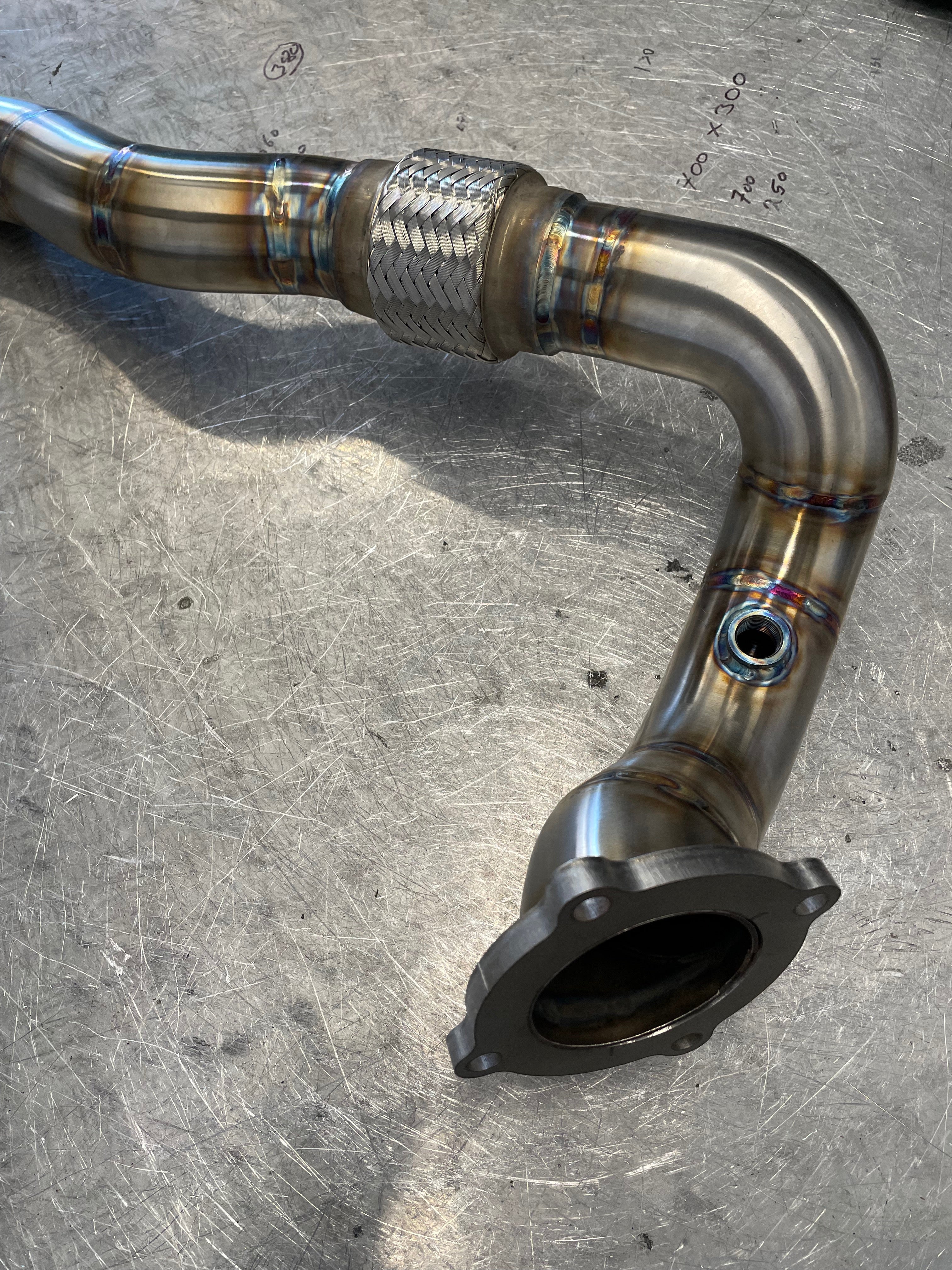 2.5" 1.8T k03/K03S Conversion Downpipe - VW Caddy MK1