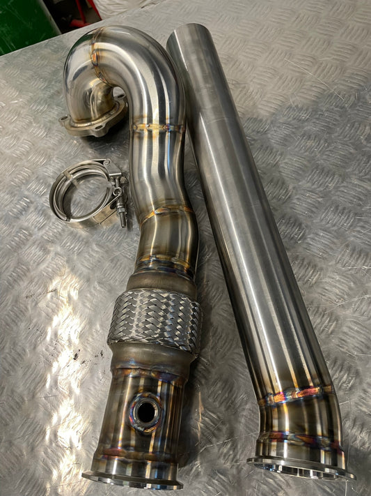 3" DeCat Downpipe - VW Bora 1.8T K04 Turbo Conversion