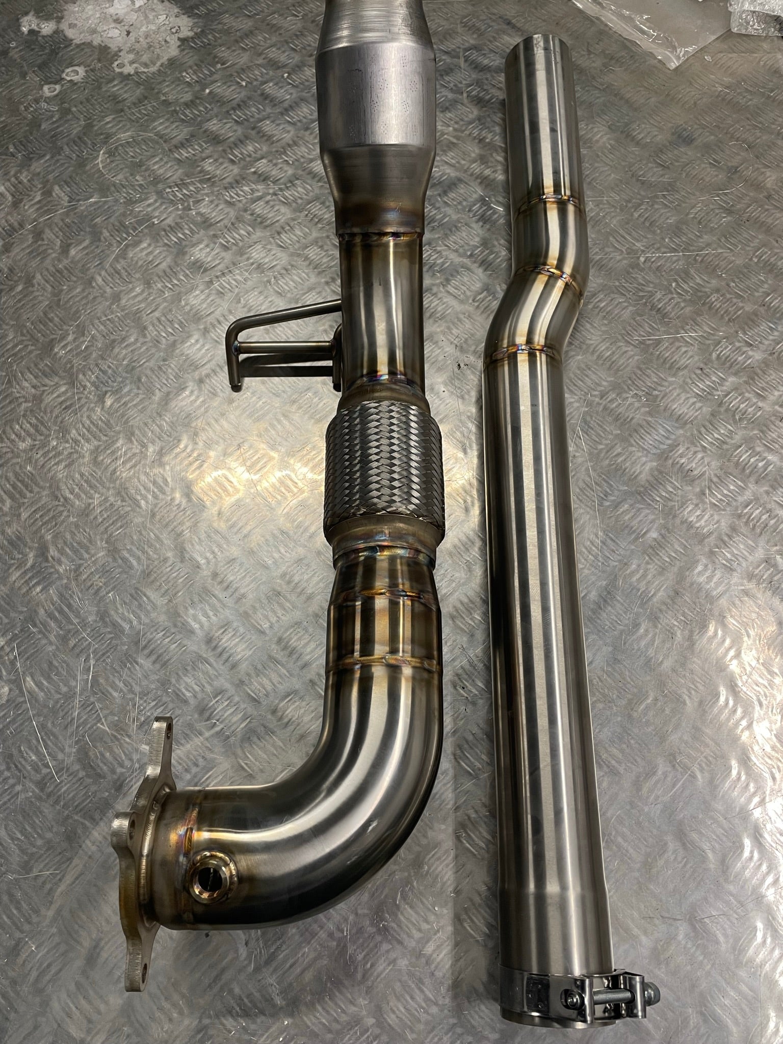 3.5" 200Cell Sports-Cat Downpipe - Audi A3 8P 2.0T FSI Quattro