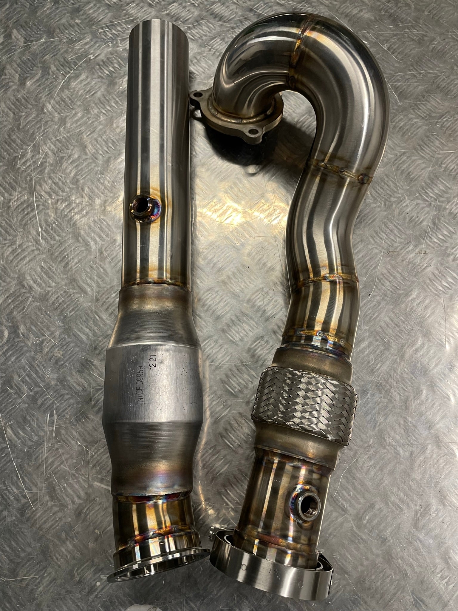 3" 200Cell Sports Cat Downpipe - VW Golf MK4 1.8T K04 Turbo Conversion