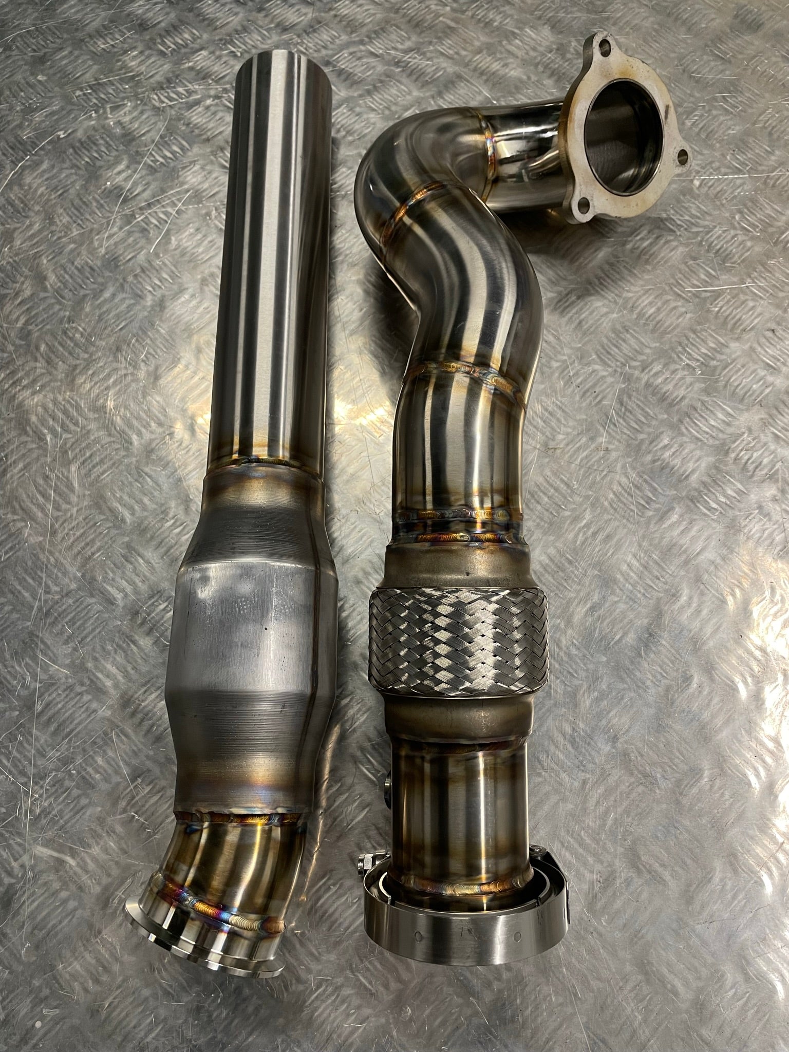 3" 200Cell Sports Cat Downpipe - VW Golf MK4 1.8T K04 Turbo Conversion