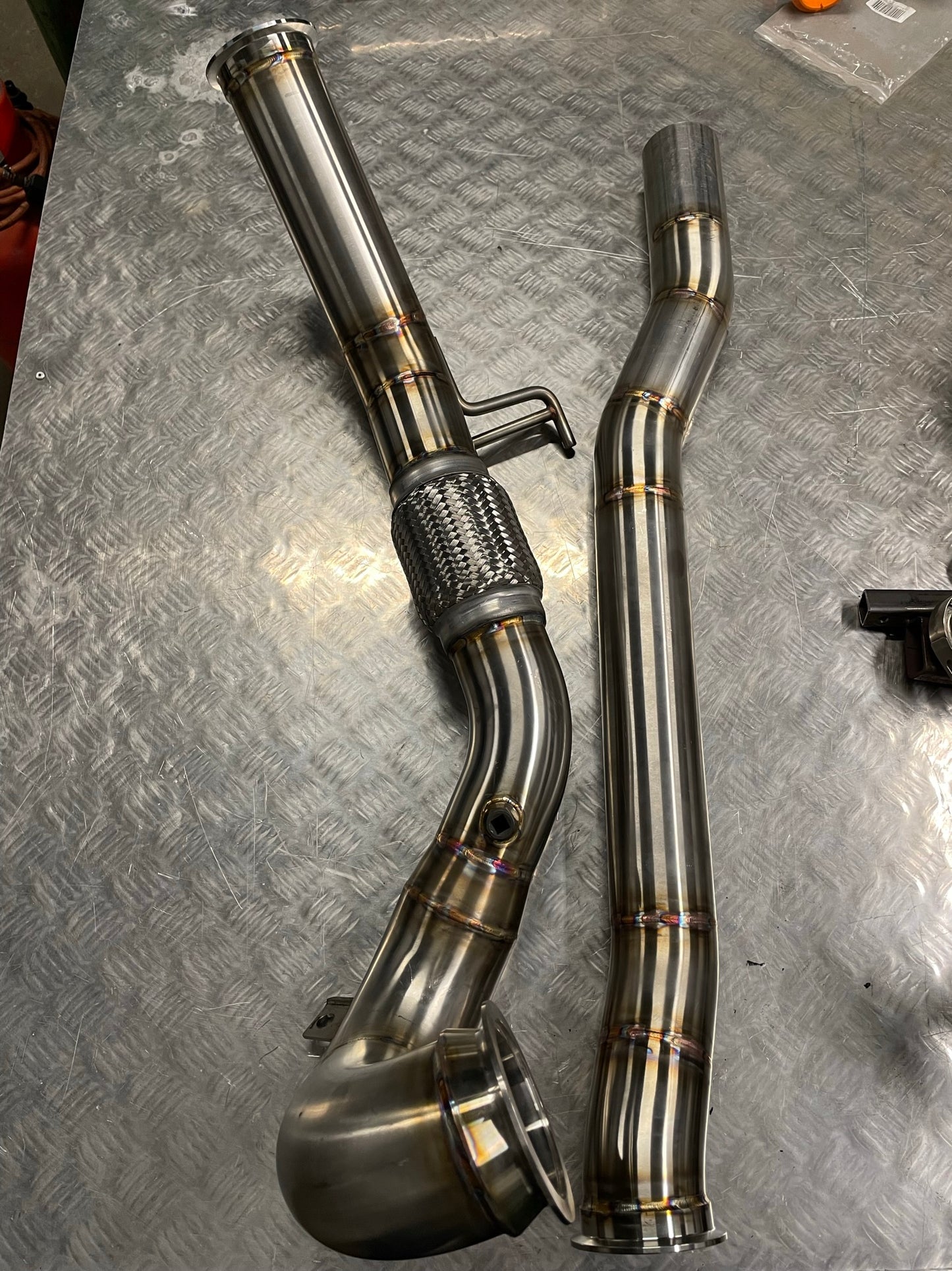 3.5" 200Cell Sports-Cat Downpipe - VW Golf MK7 R Estate 2.0 TSI 300PS