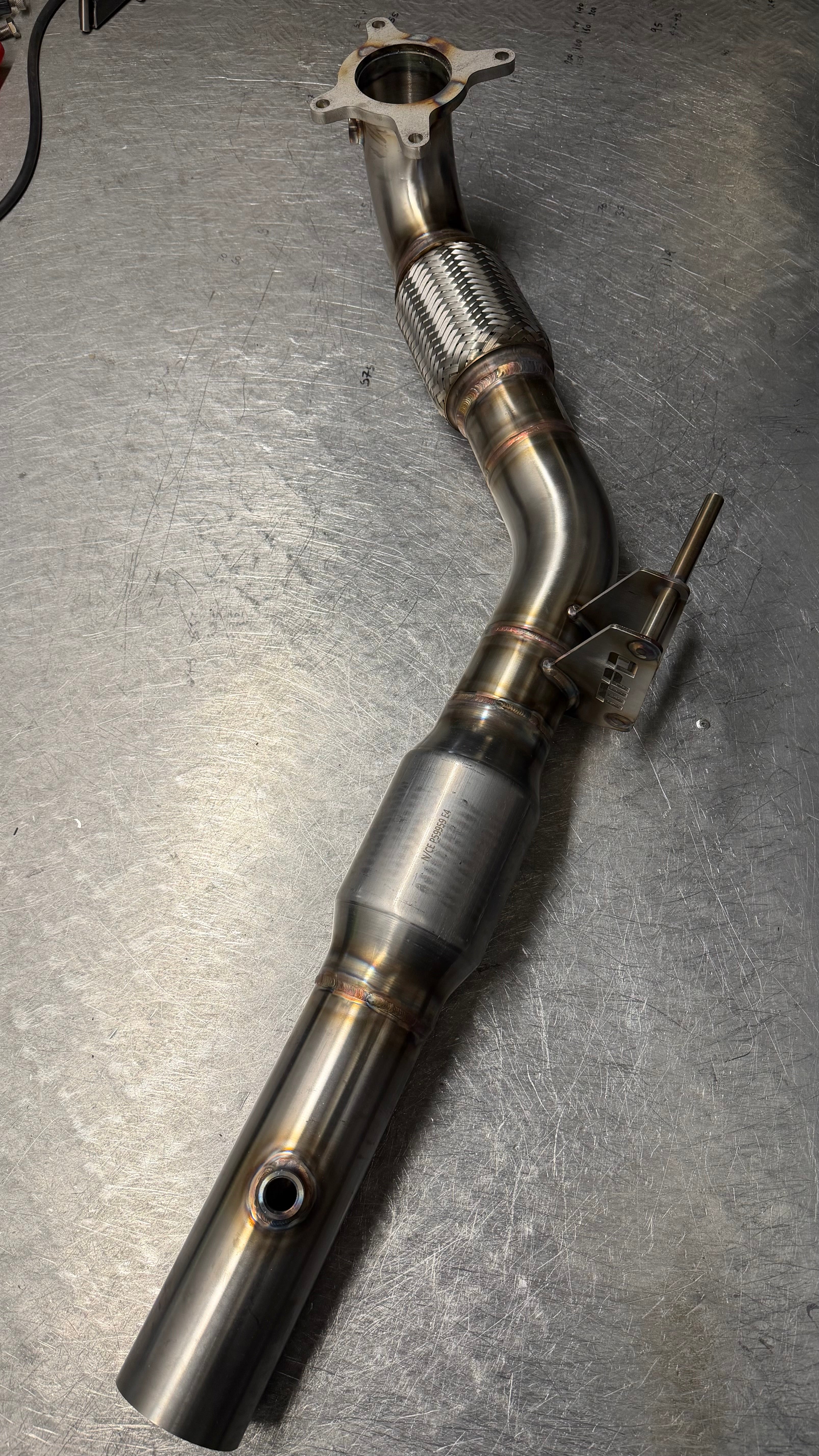 3" 200Cell Sports-Cat Downpipe - VW Scirocco R