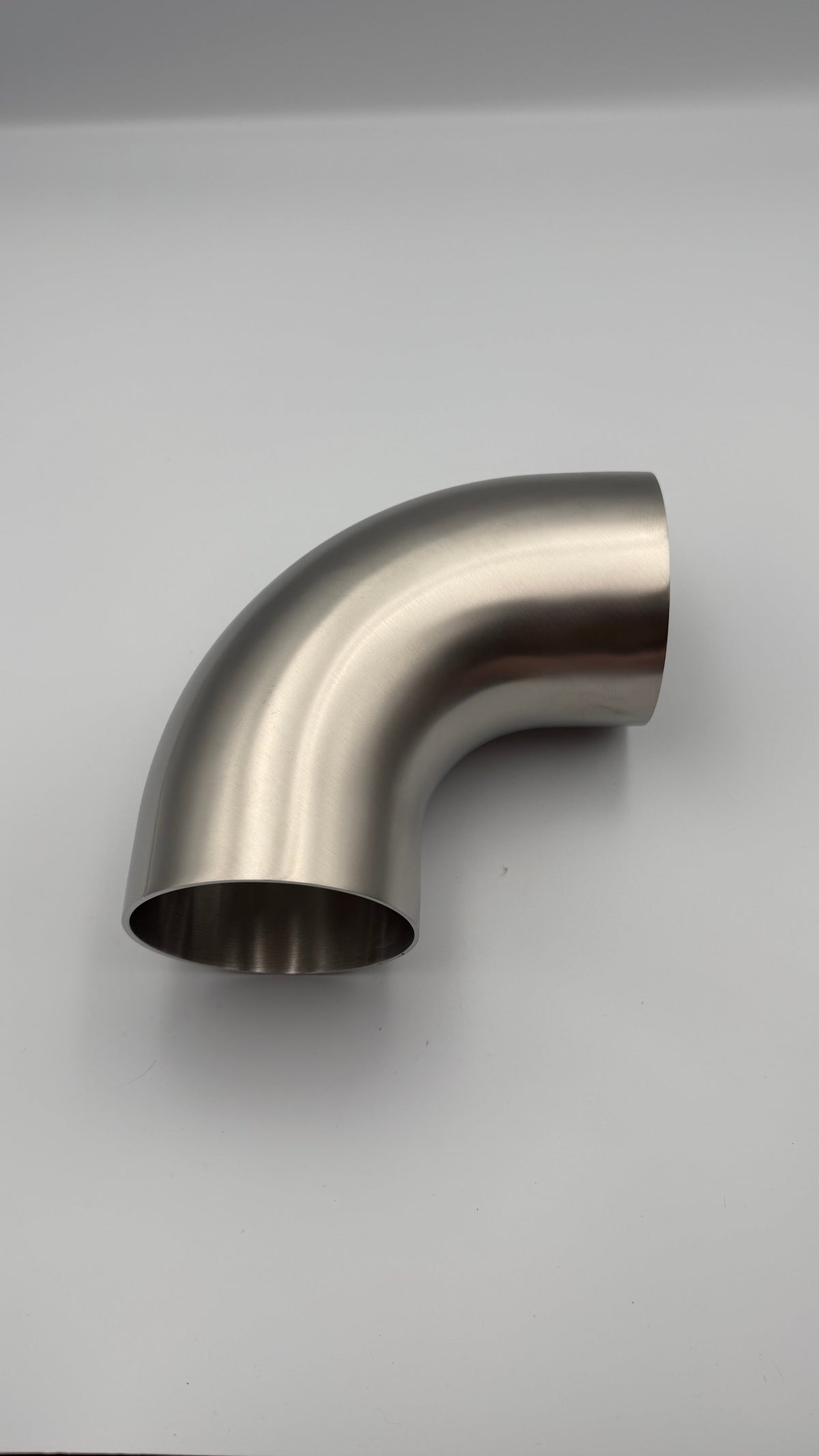 90 Degree 3.5" 88.9mm Tight 1D Stainless Steel Bend