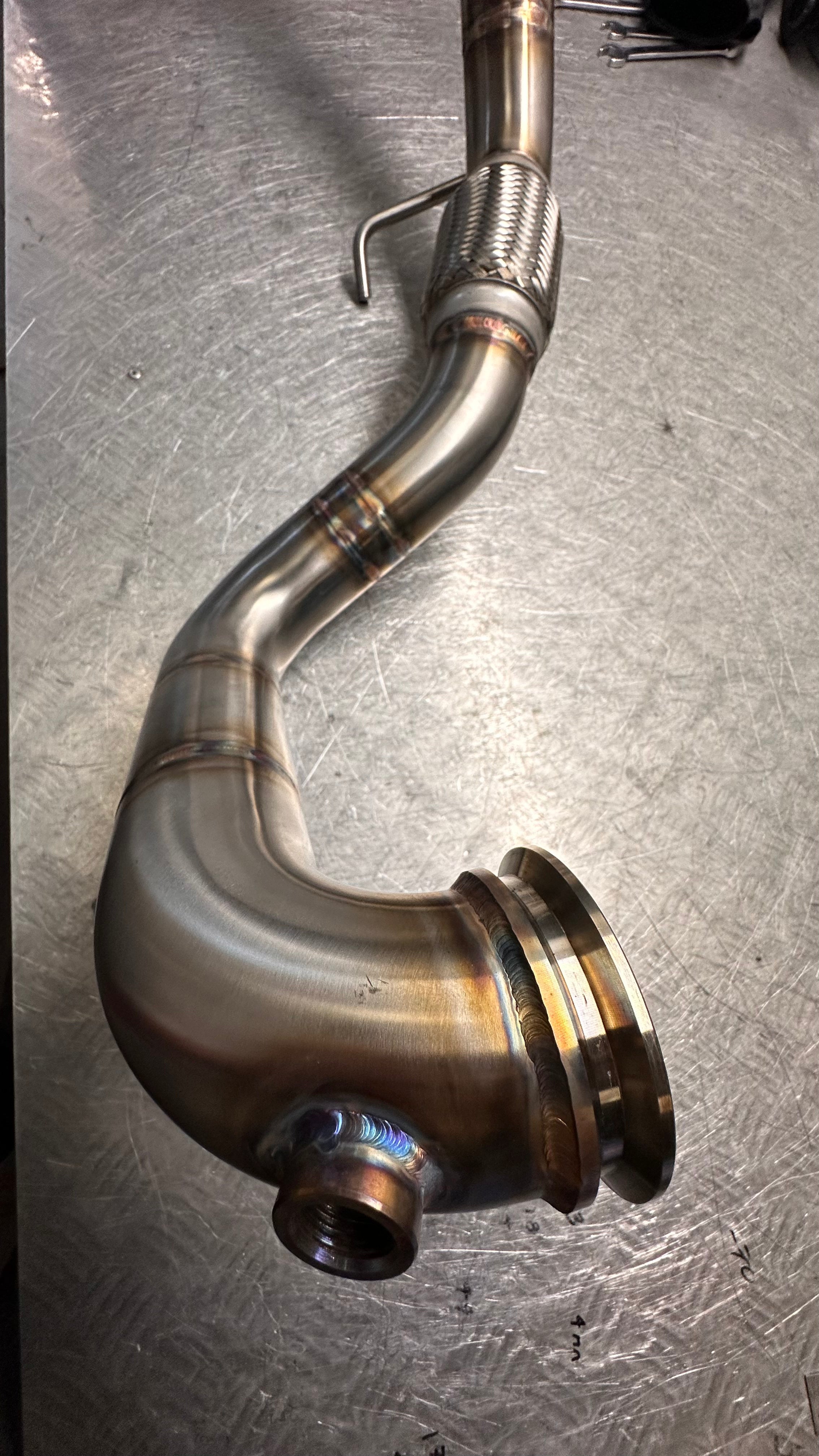 2.5" DPF Delete Downpipe - VW Golf MK5 BLS 1.9 / BMM 2.0 TDI 8V