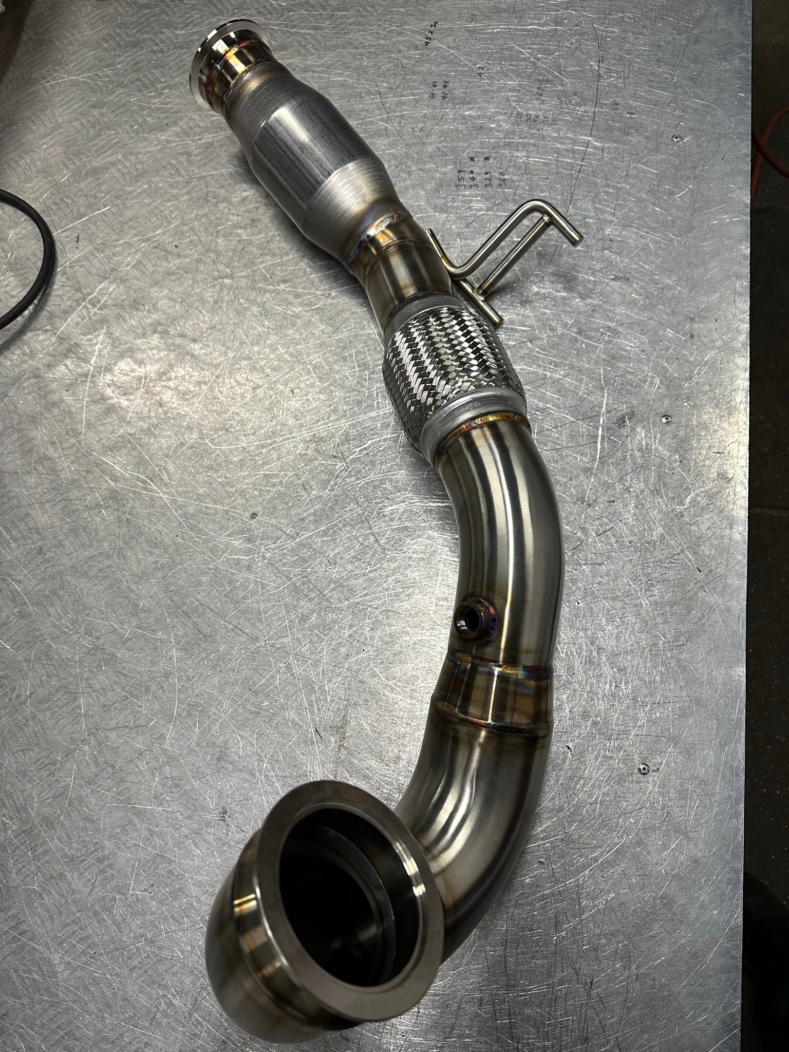 3.5" 200Cell Sports-Cat Downpipe - VW Golf MK7.5 R 2.0 TSI 310PS