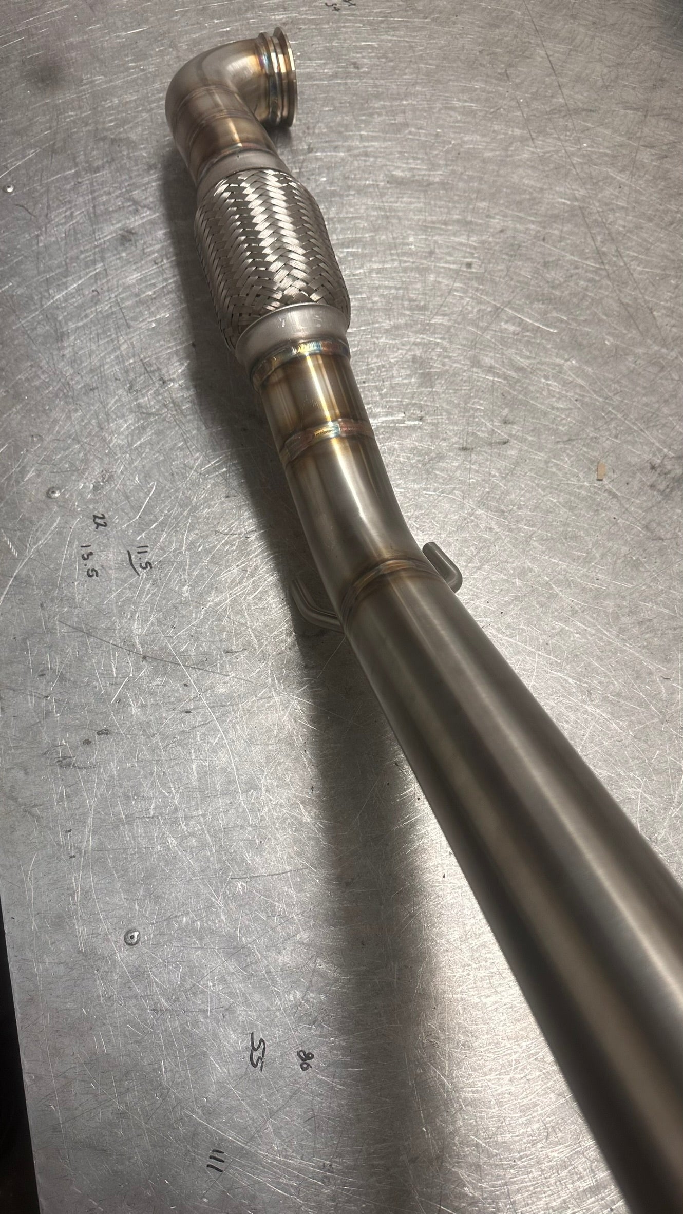 2.5" De-Cat Downpipe - VW Jetta MK5 2.0 TDI BKD PD140 2WD