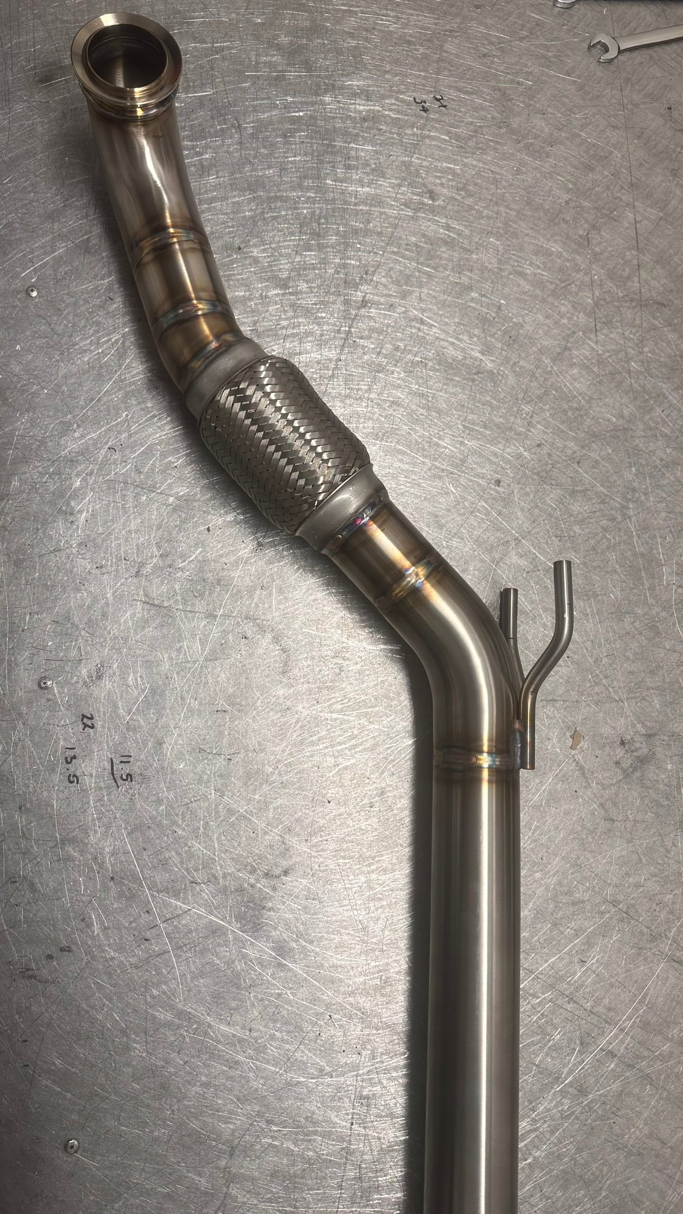 2.5" De-Cat Downpipe - Audi A3 8P 2.0 TDI BKD PD140 2WD