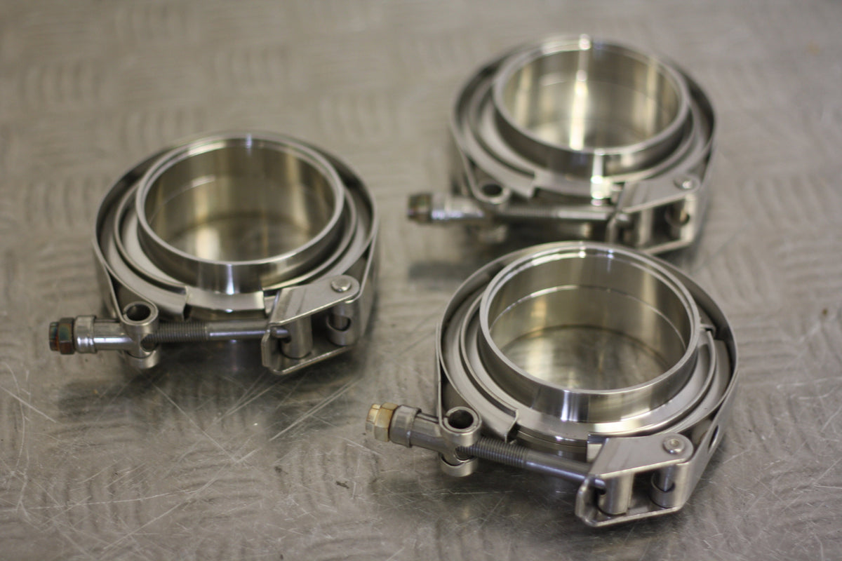 3" 76.2mm Stainless Steel V-Band Interlocking Quick Release