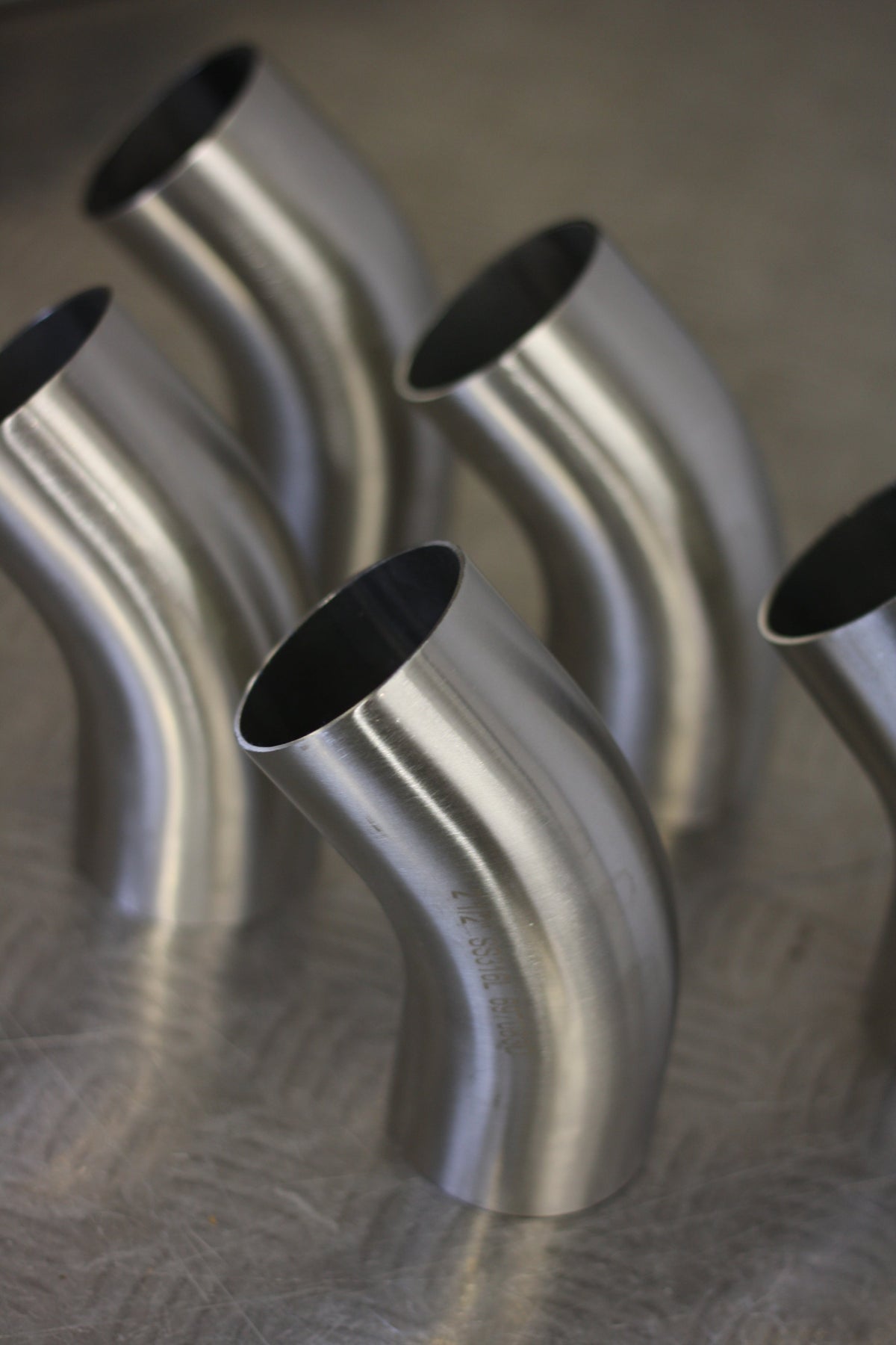 45 Degree 2.5" 63.5mm Tight 1D Stainless Steel Bend