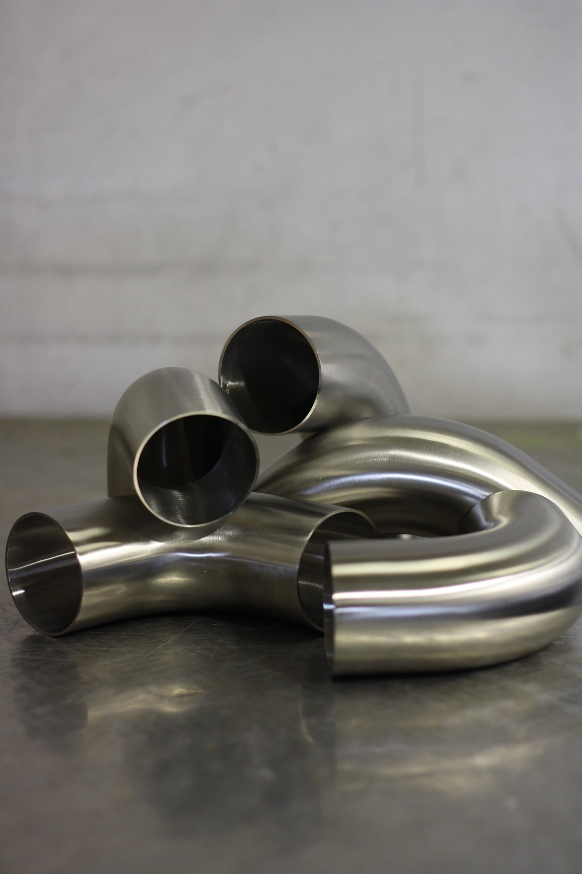 90 Degree 2.5" 63.5mm Tight 1D Stainless Steel Bend