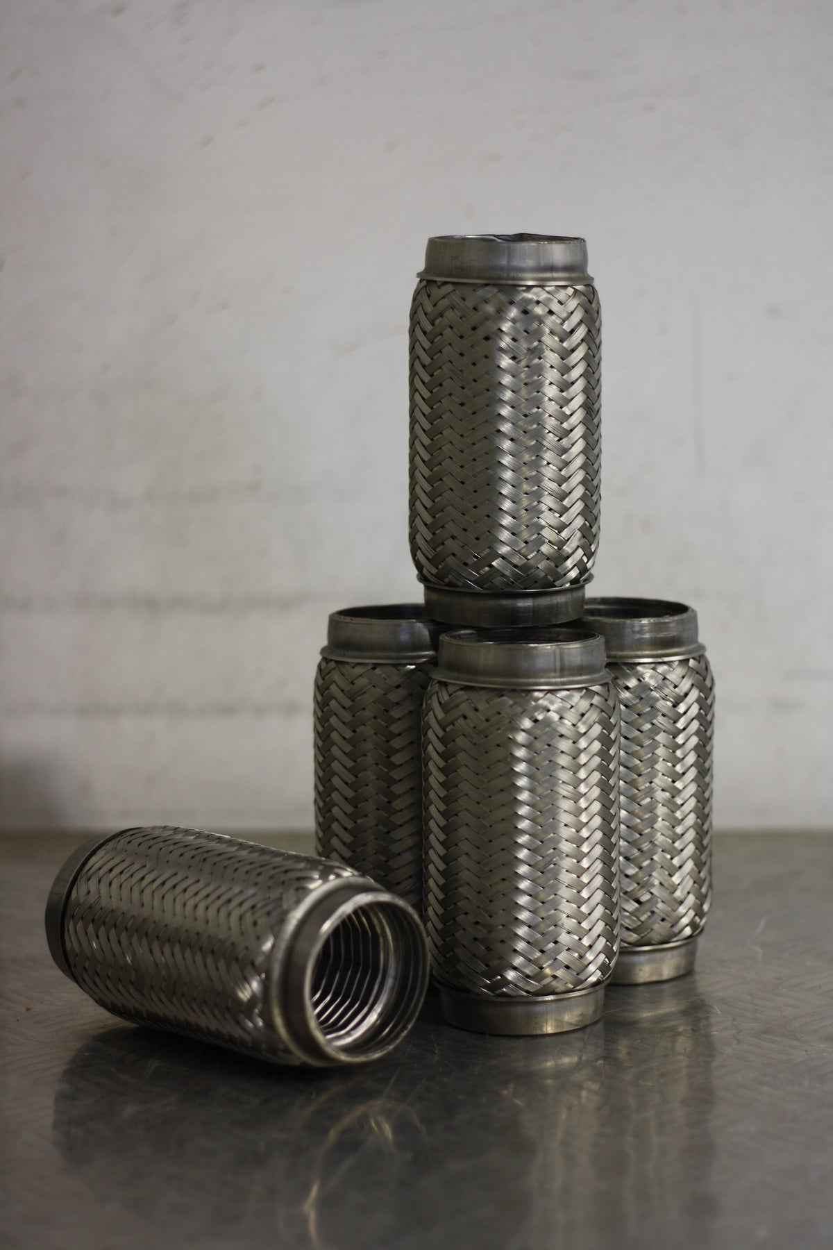 2.25" 57.2mm X 6" 150mm Stainless Steel interlock Flexi