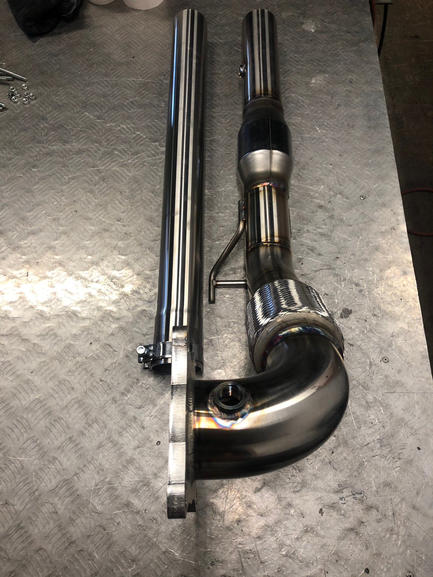 3" 200Cell Sports-Cat Downpipe - VW Scirocco R