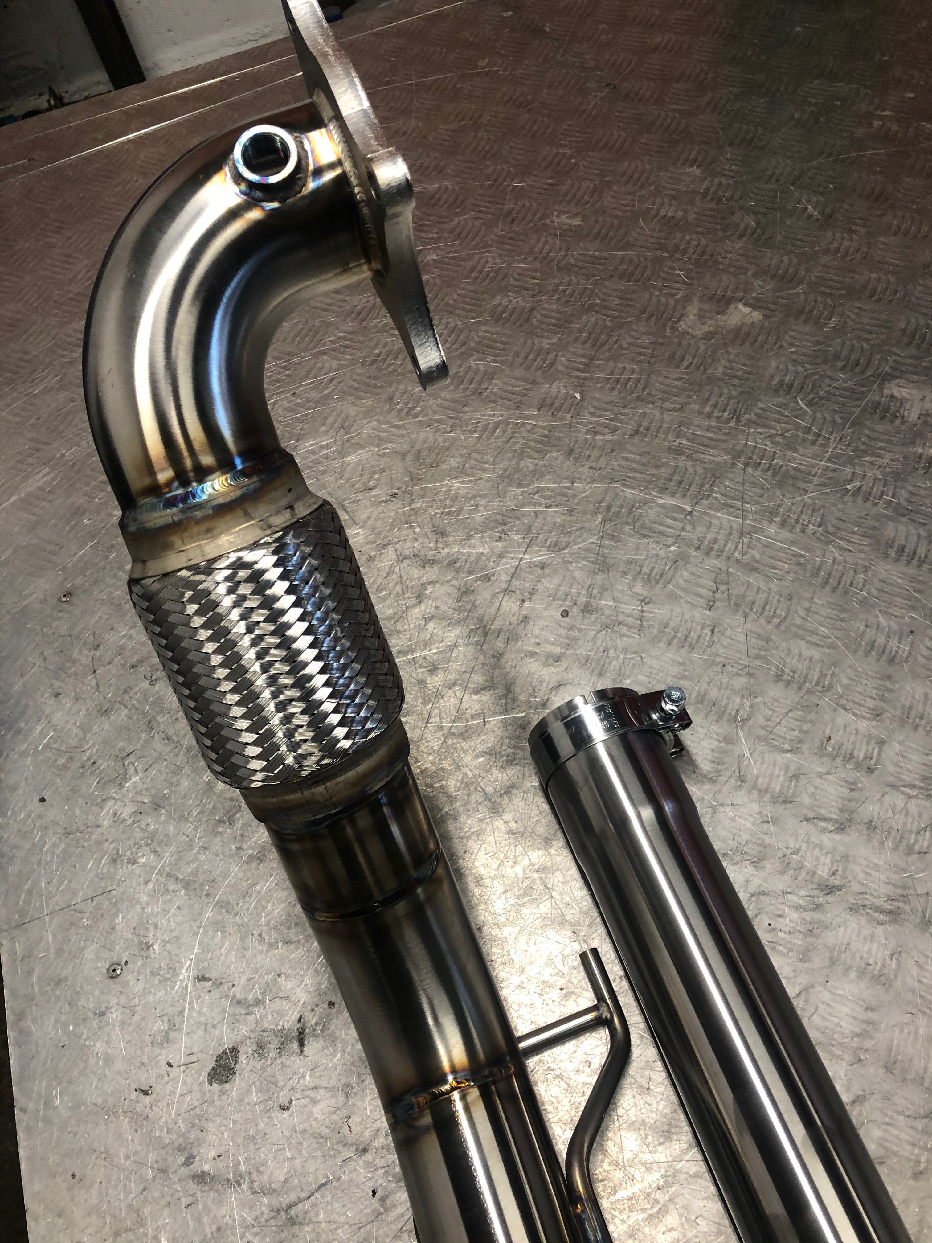 3" 200Cell Sports-Cat Downpipe - VW Beetle 2.0 TSI