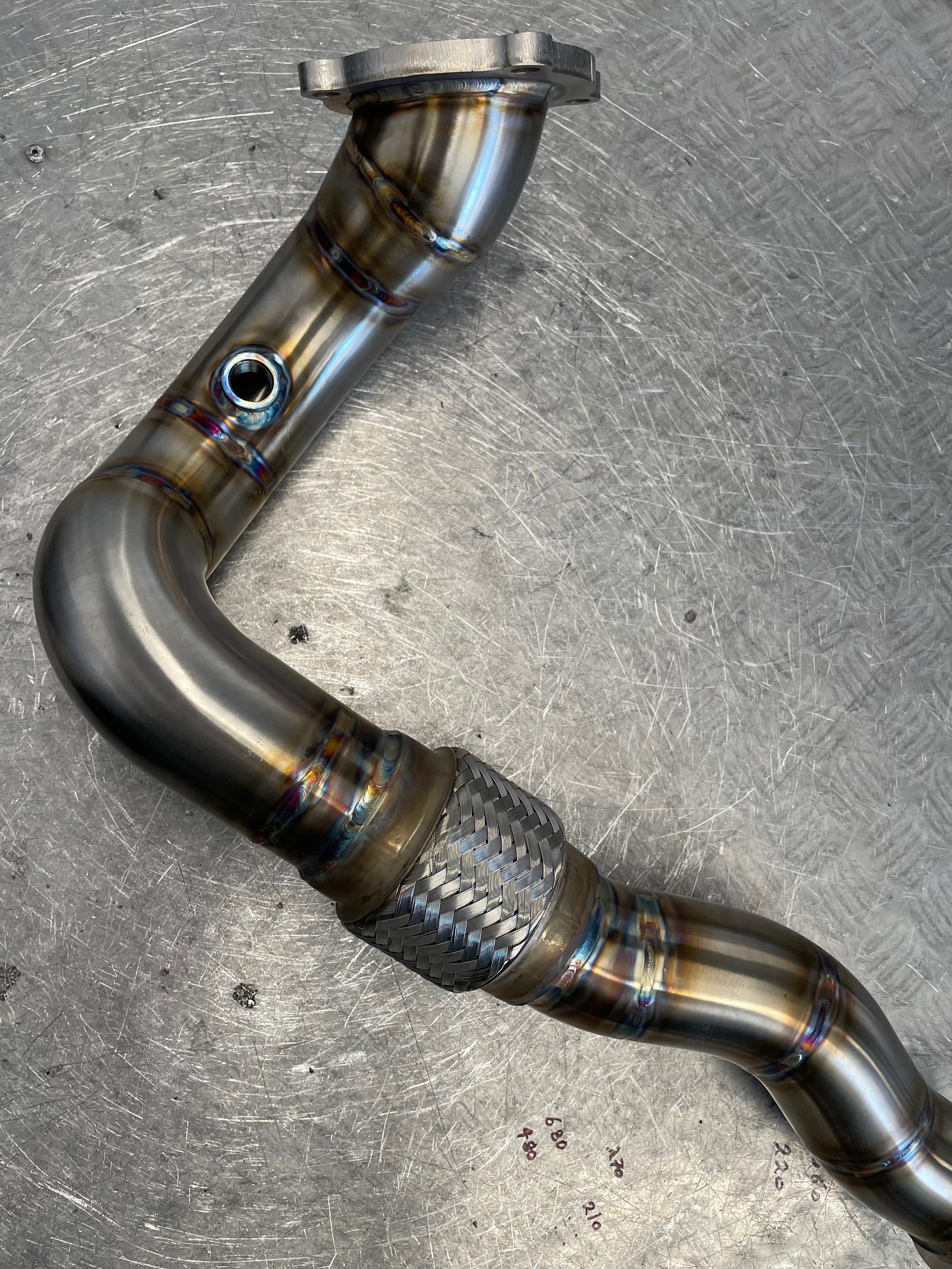 2.5" 1.8T k03/K03S Conversion Downpipe - VW Scirocco MK2