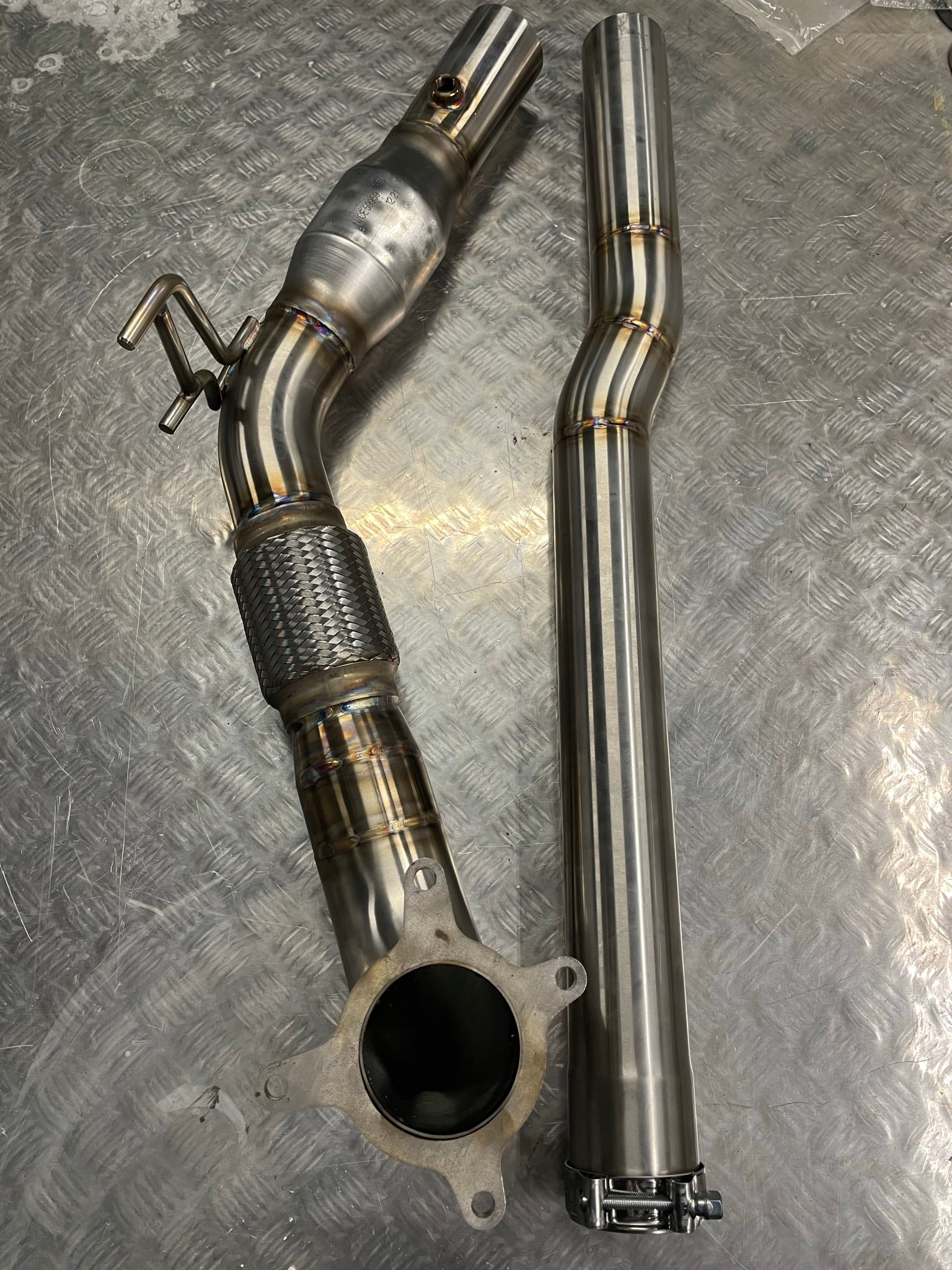 3.5" 200Cell Sports-Cat Downpipe - VW Golf Mk6 R 2.0 TFSI