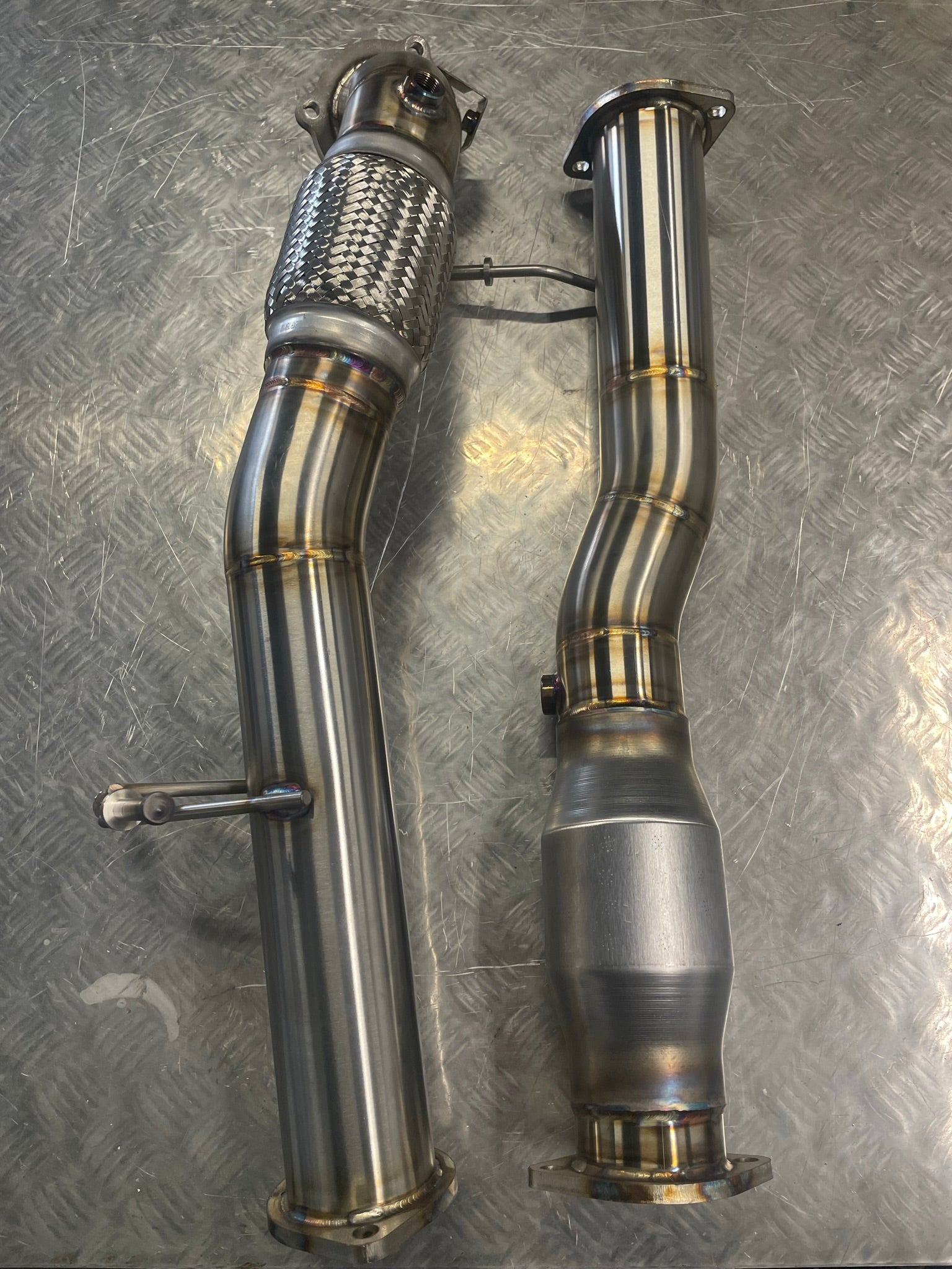 3" Downpipe + 200Cell Sports Cat pipe - Ford Focus MK2 RS 2.5T 305PS